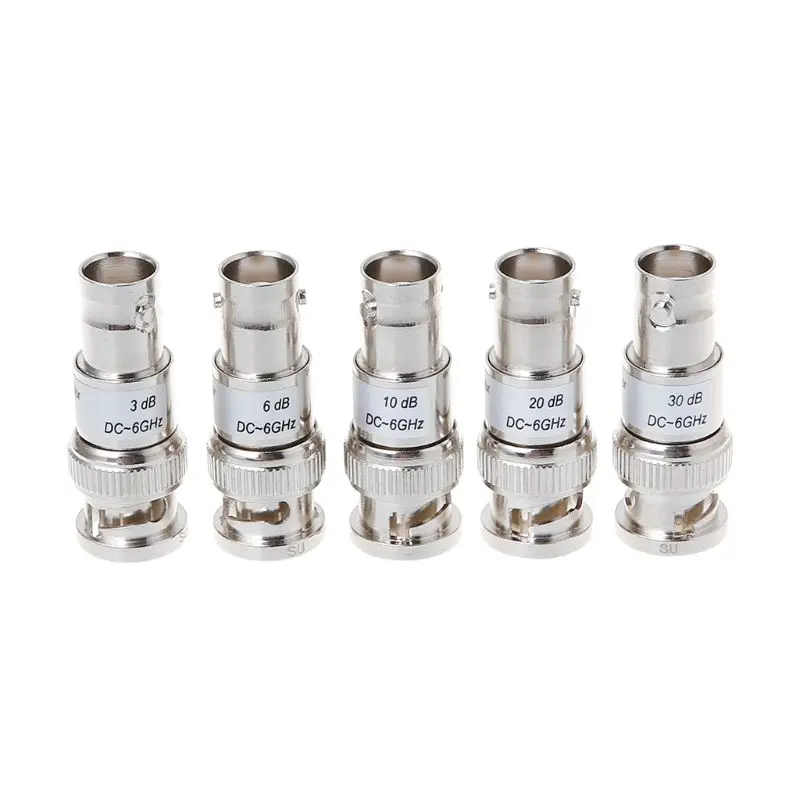 

3W BNC Coaxial RF Fixed Attenautor DC-6GHz Straight Adapter ATT:3-30dB