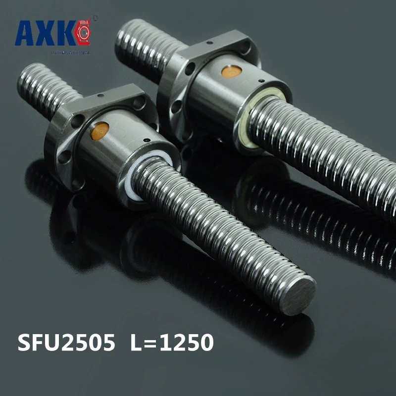 

Rodamientos Anti Backlash Ballscrews 2505 -l1250mm + 1pcs Sfu2505 Single Ballnut For Cnc Maching Linear X Y Z Working Table