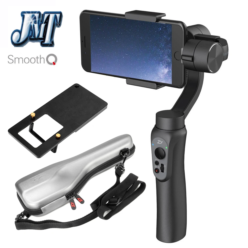 JMT Zhiyun Smooth Q 3-Axis Handheld Smartphone Gimbal Stabilizer Smooth-Q VS Zhiyun Smooth III for iPhone 7 Plus Samsung S7 S6 feiyutech spg gimbal 3 axis handheld gimbal stabilizer for iphone 7 6 plus smartphone gopro action camera vs zhiyun smooth q
