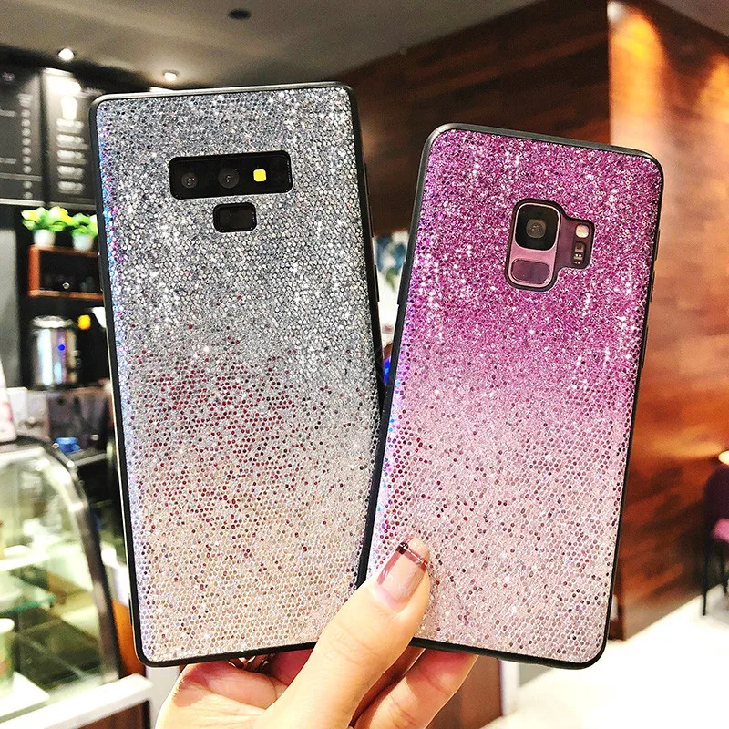 

Gradient Glitter Case For Samsung Galaxy Note 9 8 S9 S8 Plus S7 Edge J2 Pro J3 J5 J7 A6 A7 A8 A9 2017 2016 EU Grand Prime Cover