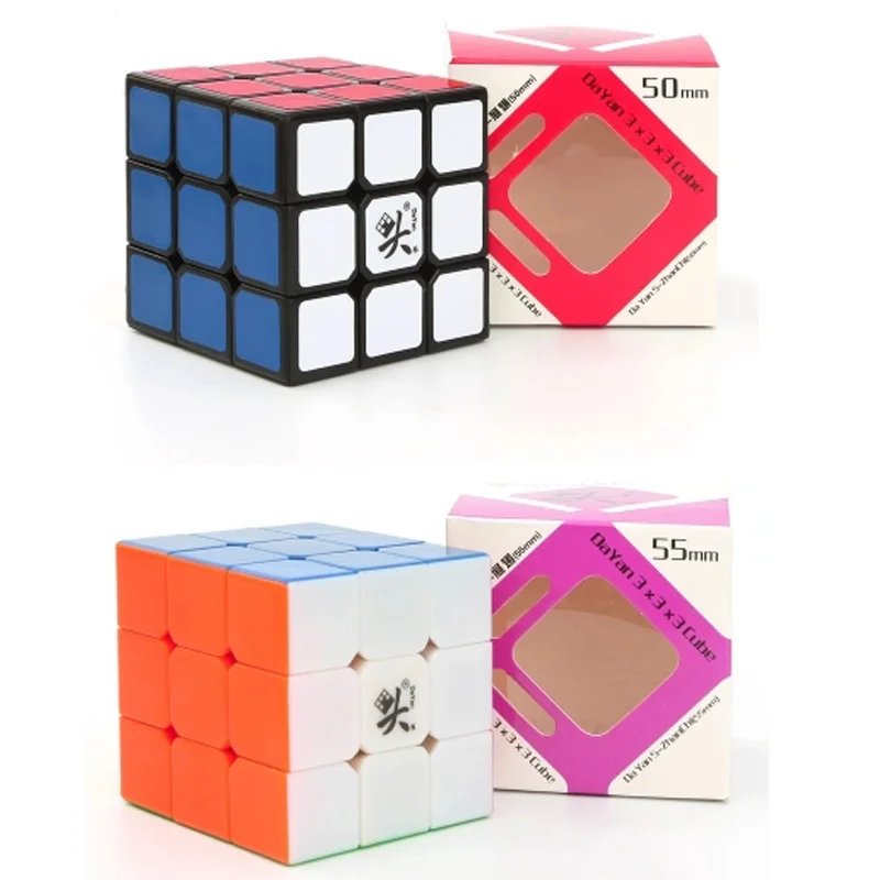 50 мм Даян Magic Скорость cube головоломки плавной Cubo magico Классическая Наклейки Игрушечные лошадки для детей 3x3x3 куб