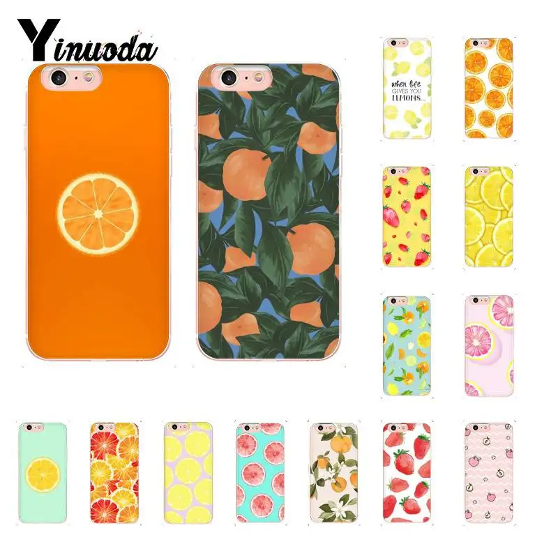 

Yinuoda Fruit Cute Orange Lemon Cover Soft Shell Phone Case for iPhone 8 7 6 6S Plus X XS MAX 5 5S SE XR 10 11 11pro 11promax