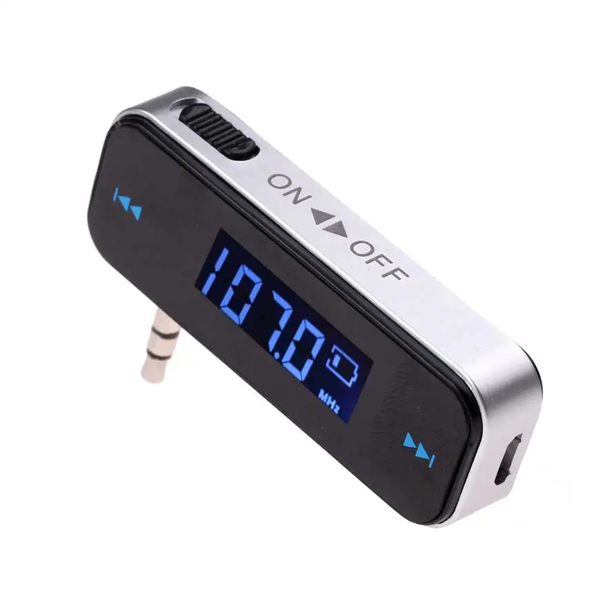 

3.5mm Music Audio FM Transmitter Mini Wireless In-car Transmitter car mp3 Transmitter For iPhone 4 5 6 6S Plus Samsung iPad