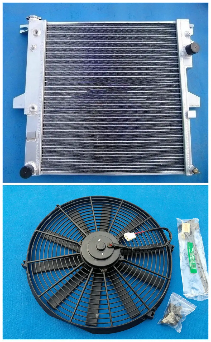 2 Row aluminum radiator FAN for 96-99 FORD EXPLORER 97-98 MOUNTIANEER V8 5.0L