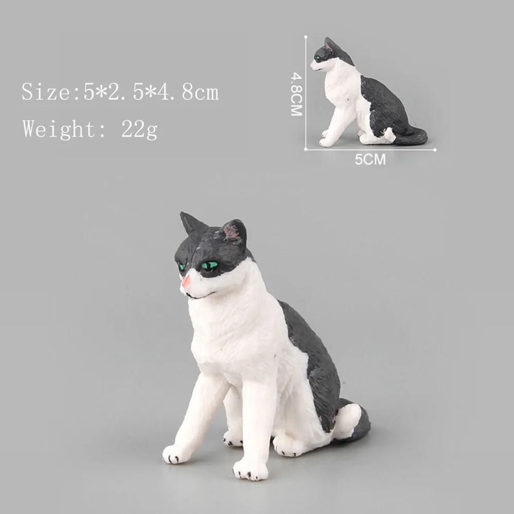 Моделирование игрушки кошки Детские Pet Модель Рисунок животных пластиковые фигурки забавная игрушка в подарок кукла Home Decor фигурка кошки