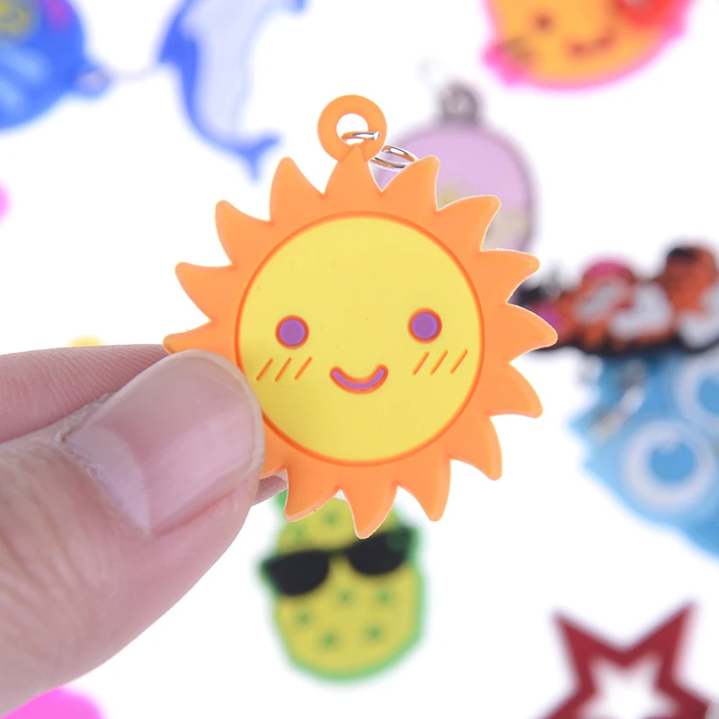 30 шт Diy мультфильм красочные животные Цветок Бусы Подвески игрушка для Красочные