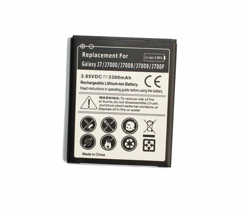 

Ciszean 1x 3300mAh EB-BJ700BBC 3.85VDC Replacement Li-ion Battery For Samsung Galaxy J7 (2015) / J7000 / J7008 / J7009 / J700F