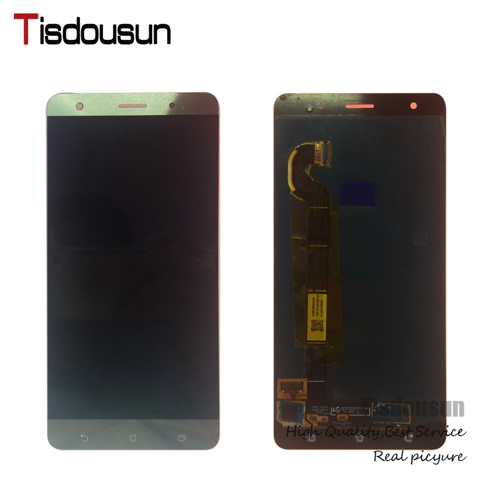 В наличии 5 7 &quotзолото/синий для Asus Zenfone 3 Deluxe ZS570KL ЖК экран дигитайзер сборка 100%