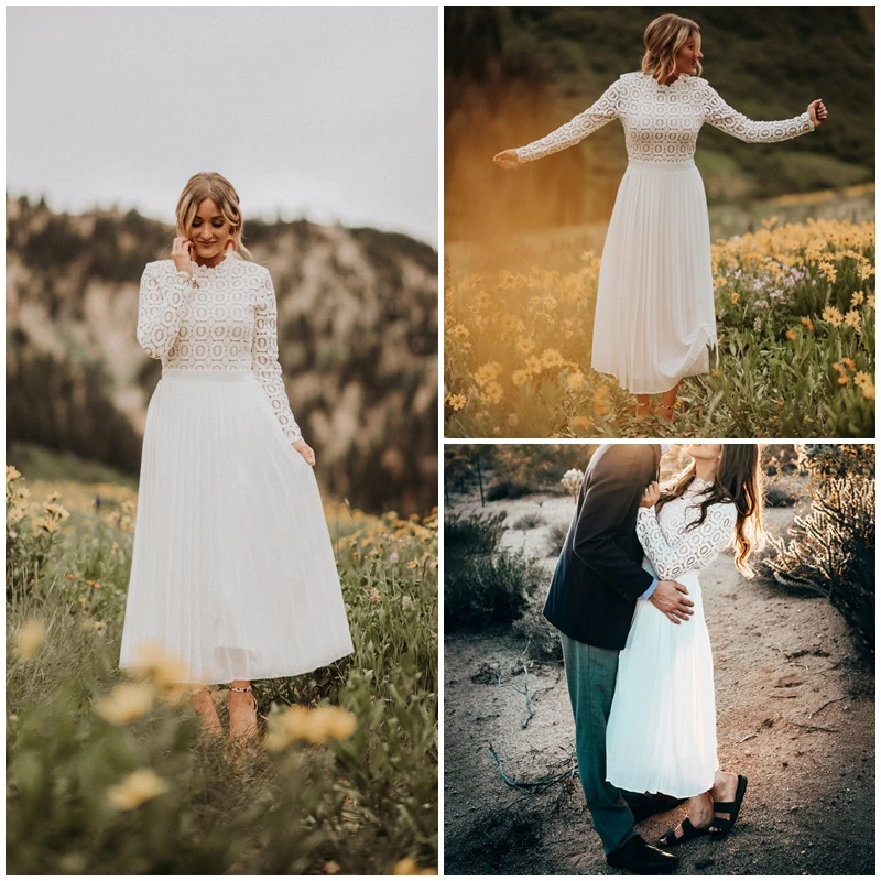 BeAvant Elegant white lace dress women O neck pleated embroidery plus size long dresses Autumn winter ladies party vestidos