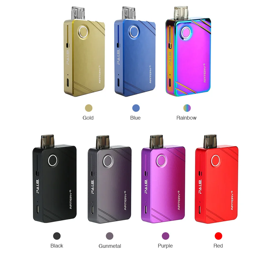 New Original Artery PAL II Pod Starter Kit W/ Built-in 1000mAh Battery & Innovative MTL Coil Mesh Coil E-cig Vape Kit VS Drag 2