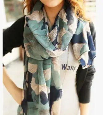 

2017 New Fashion Begonia Flower Pattern Scarves Shawls Wrap Floral Leaf Print Hijab Muslim Scarf 3 Color Free Shipping