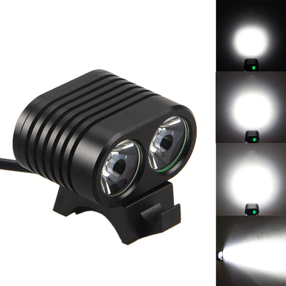 Best ultra brightness 8000lm 2*T6 LED Cycling Front Bicycle Bike light 4 Modes Headlight Headlamp Waterproof  durable Aluminium 20 4