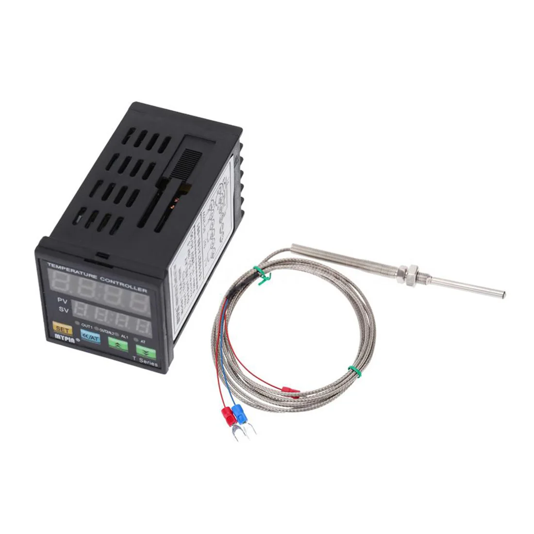 

MYPIN Digital LED PID Temperature Controller + PT100 RTD Thermistor Sensor Probe