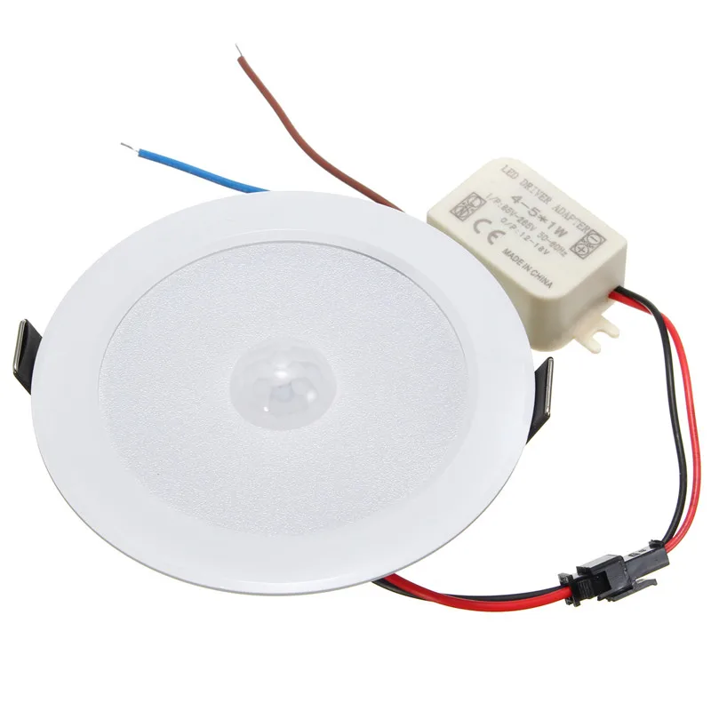 5W PIR Motion Sensor LED Downlight Wall Path Lamp Ceiling Step Light