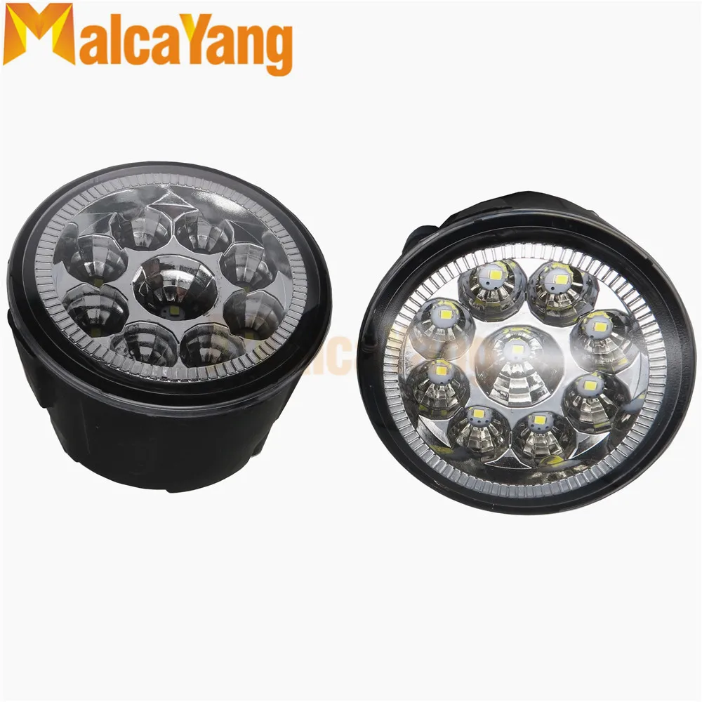 

2x Car Front Fog Light LED Light Daytime Running Light DRL For Nissan Patrol 3 III Y62 Closed Off-Road Vehicle 2010-2015