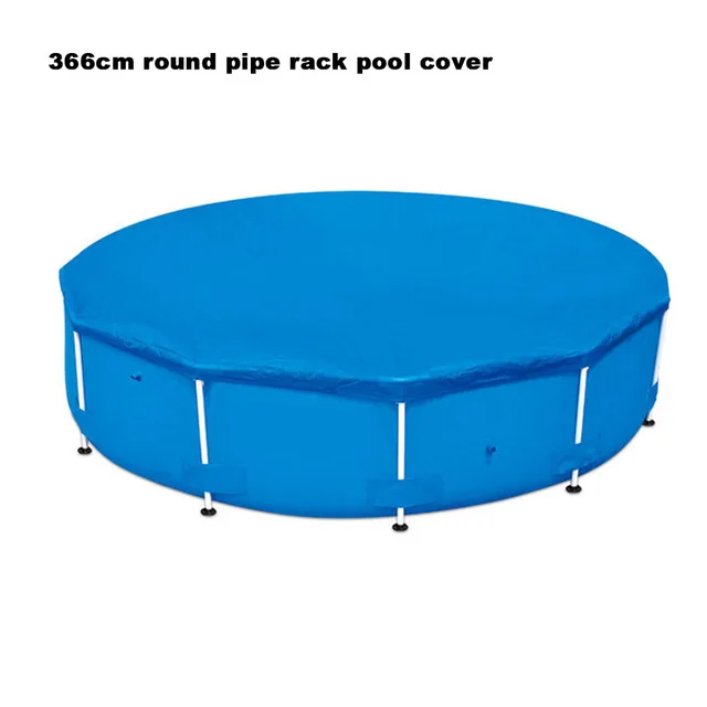 Складной тент для бассейна круглый водонепроницаемый трубный коврик для бассейна надувной наземный тканевый надувной бассейн аксессуары - Цвет: 366cm cap