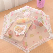 Складная раскрывающаяся сетка экран крышка для еды купольная палатка зонтик вещи для кухонного инструмента Аксессуары пищевой протектор белый