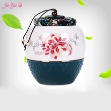 Цзя-gui luo китайский керамический чайный коробка красивый внешний вид узор яркие коллекции сухофрукты является хорошим выбором