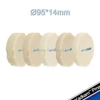 

Zirkonzahn CAD/CAM PMMA block 95*14mm for dental lab temporary crown & bridge meterial A1/A2/A3 shades 6 pcs/lot