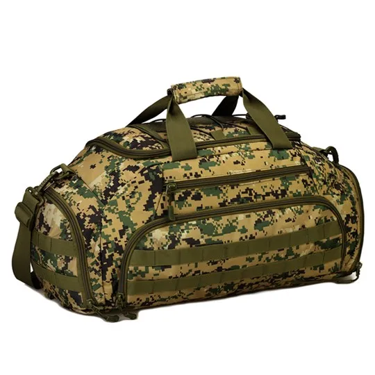 Мужские Винтажные дорожные сумки, Большой Вместительный холщовый рюкзак для багажа, Повседневная сумка, многофункциональная сумка для багажа - Цвет: Jungle digital