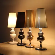 Загадочная черная ткань для спальни, настольные лампы, современный золотой, из ПВХ, для гостиной, настольная лампа для кабинета, Настольный светильник