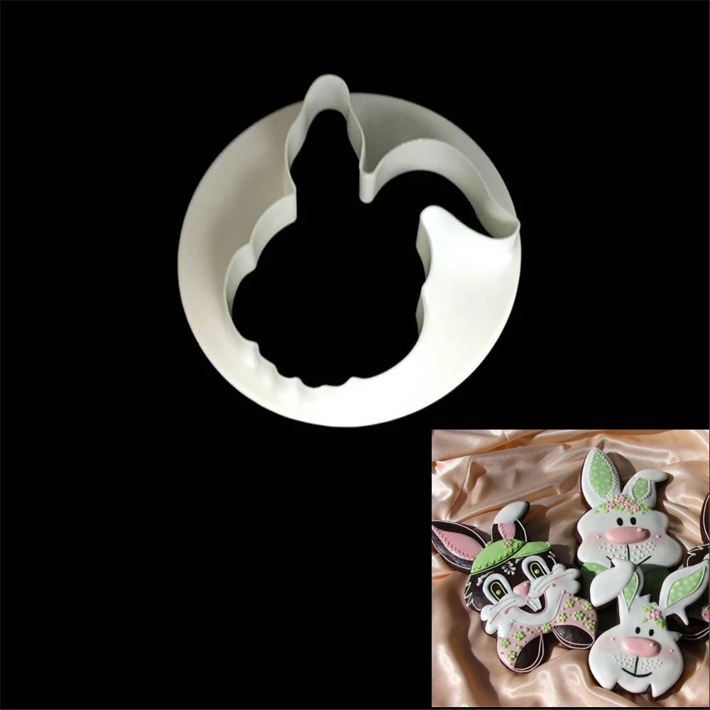 

1PC Plastic Cute Rabbit Cookie Cutter Baking Tools Biscuit Cookie Modelling Mold Cake Decorating Tools