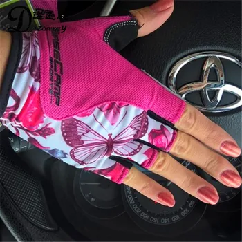BATFOX Women Cycling Gloves Female Fitness Sport Gloves Half Finger MTB Bike Glove Road Bike Bicycle Gloves Bicycle Accessories 4