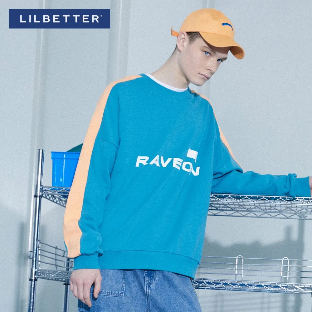 Hombres Invierno O Blue Los Algodón Lilbetter De Carta cuello Otoño Impreso Suéter Casual 5wRXnqPR7