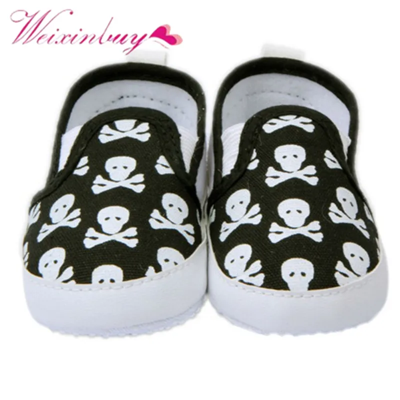 

2017 loafers 0-12M Baby Shoes Kids Boy Girl Toddler Skull Soft Sole Anti-Slip Sneakers Shoes 1 Pair slip-on shoes