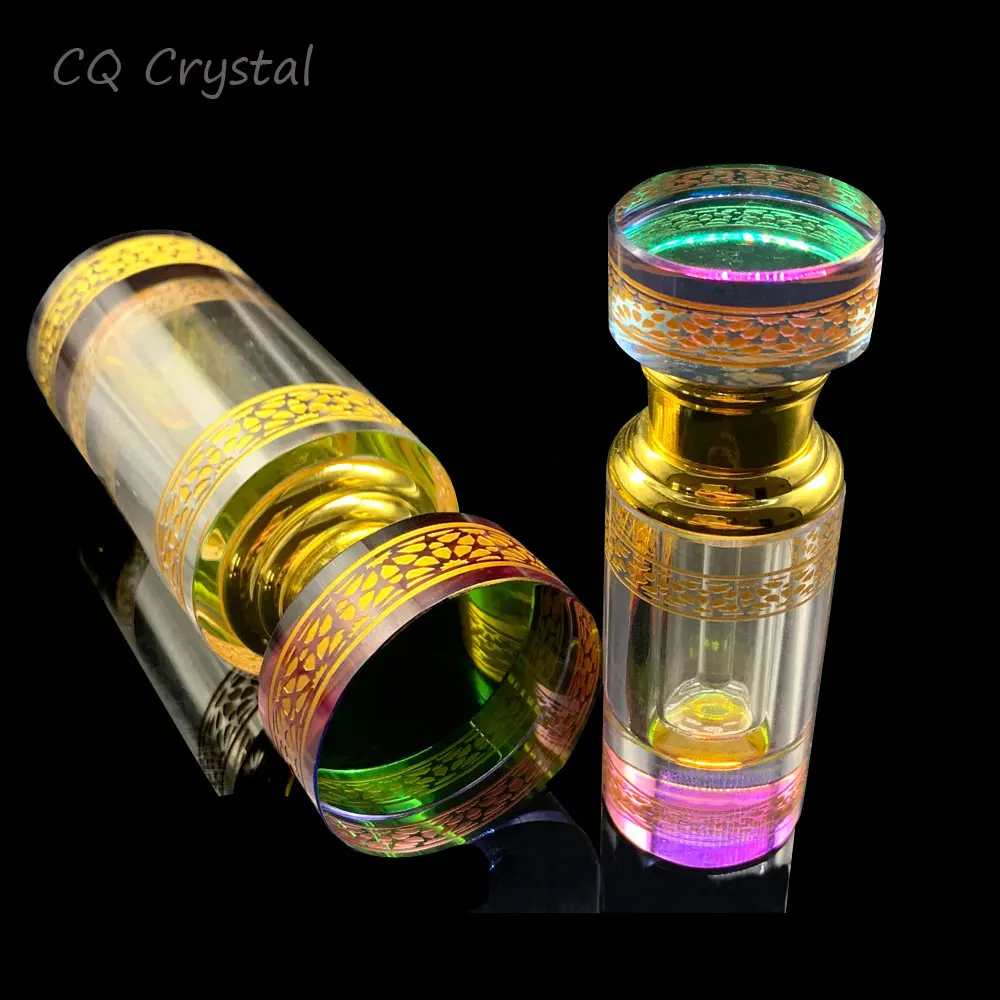 

3/12ml Clear K9 Crystal Perfume Bottle Refillable Table Ornament Decor Glass Bottle Refillable Gift for Gift or Travelling