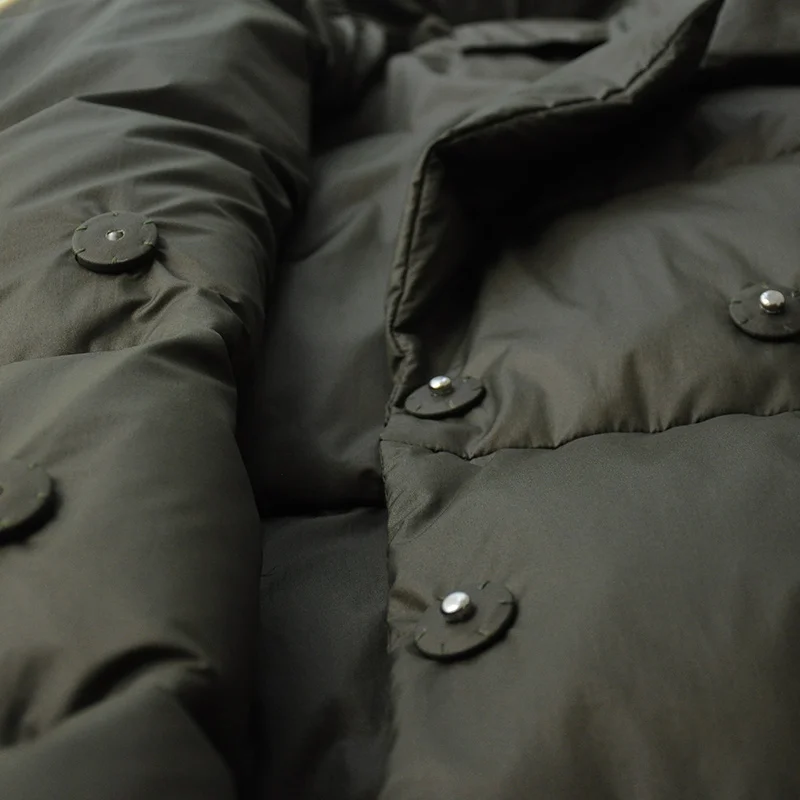 Femmes D'oie Down Turn Trois Col Long Nouvelle 2017 Casual Mode Rc011 Manteau Manches army D'hiver Duvet Arrivée rose Green Trimestre Lâche Veste Noir Blanc qwnxTInX6W