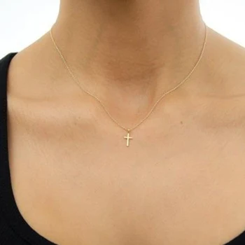 

Fashion Jewelry Women Cross Charm Necklace XL004