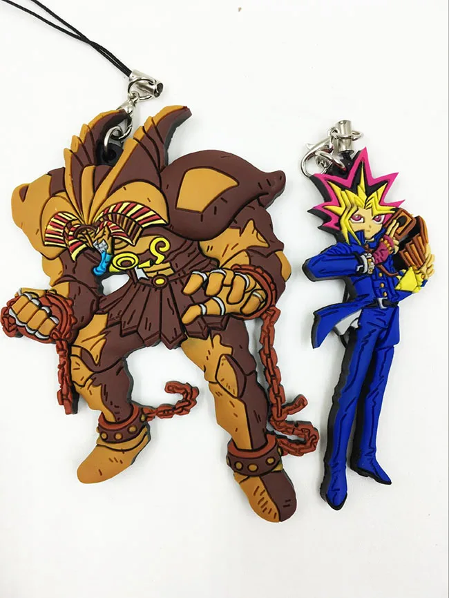 

2018 2PCS/LOT Duel Monsters Silicone key chain Anime rubber