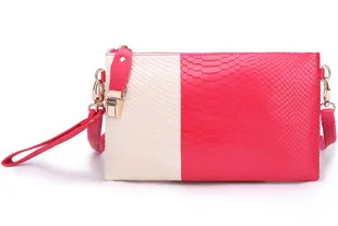 Tophigh Для женщин натуральная кожа Сумки небольшие сумки через плечо сумка-клатч, Для женщин клатч сумка из натуральной кожи M84 - Цвет: Rose Red