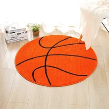 Круглый баскетбольный ковер, спальня, гостиная, детский игровой декор, коврик для пола