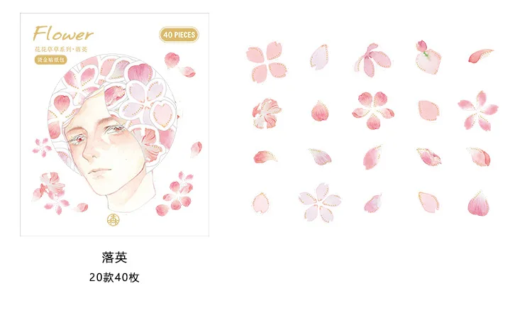 花花草草系列烫金贴纸包详情页_10
