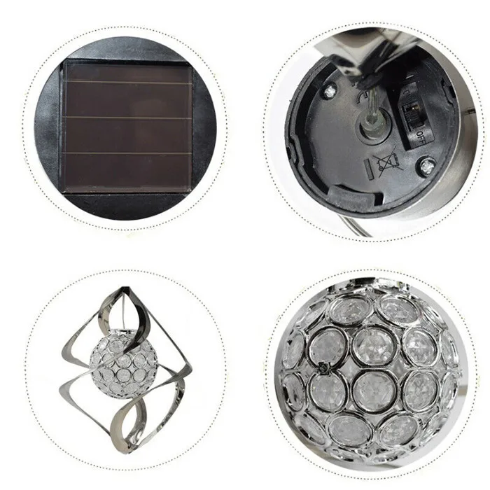 Solar Color Change Wind Chime Light 9
