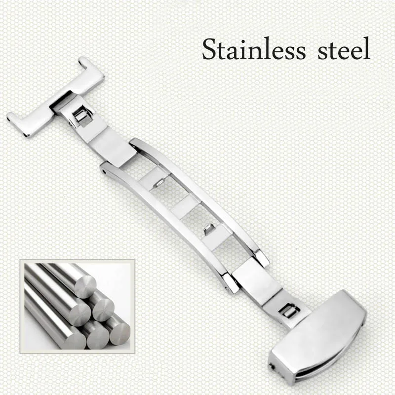 18 20 22 24mm Women Men Watch Strap Butterfly Pattern Pull-down Clasp Buckle + Genuine Leather Strap Watch Straps 18 20 22 24mm Women Men Watch Strap Butterfly Pattern Pull-down Clasp Buckle + Genuine Leather Strap Watch Straps