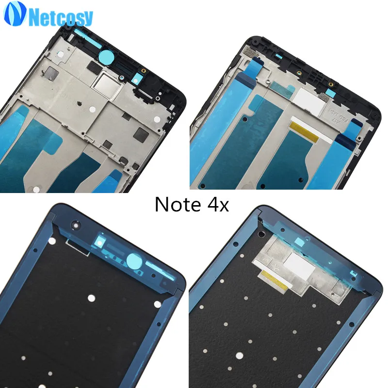 Корпус с ЖК-дисплеем, рамка, рамка, корпус, передняя рамка, для Xiaomi Redmi Note 4 4x, Note4, Note4x, средняя рамка, ремонт