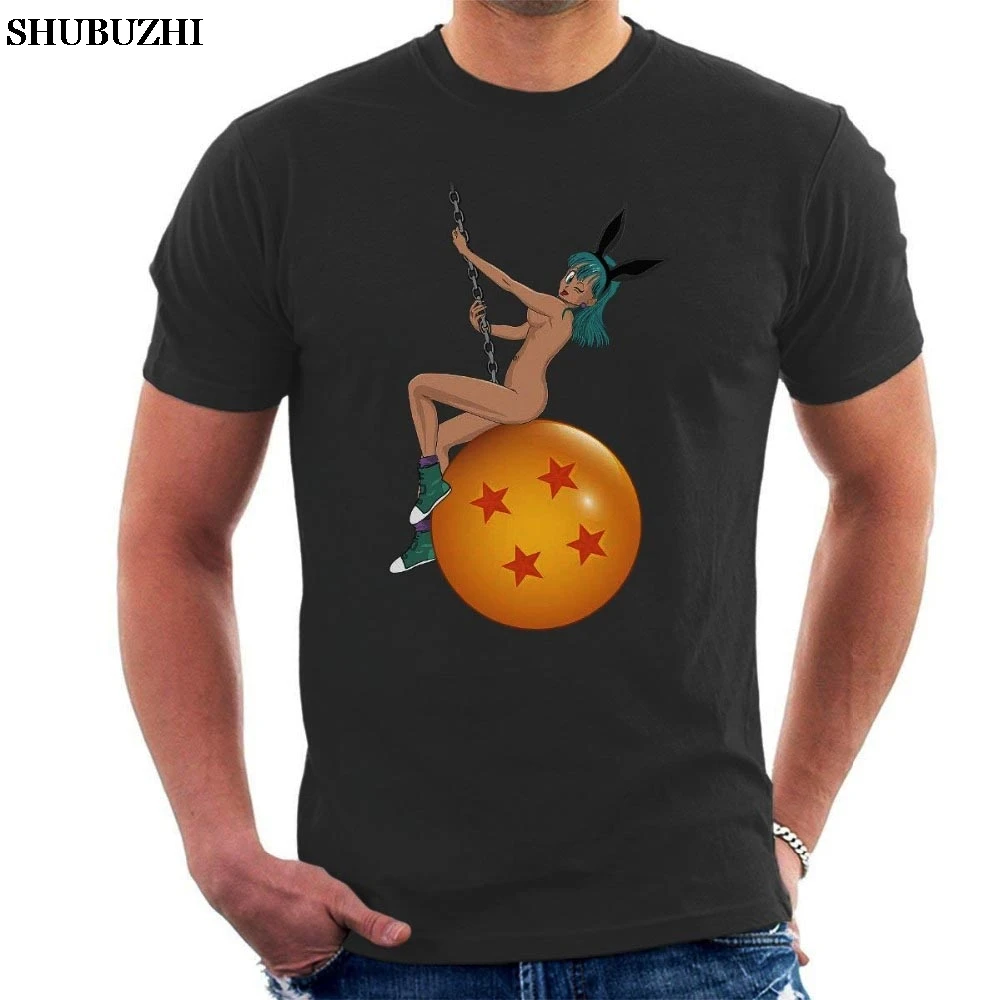 

Bunny Ball Bulma Dragon Ball Z Nude Brand Clothing shubuzhi Male Harajuku Top Fitness Brand Clothing Funny T Shirt
