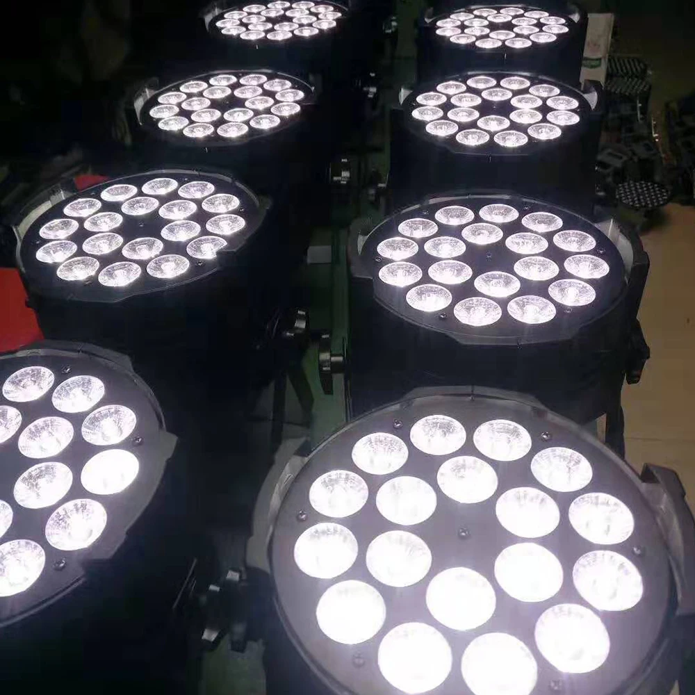 Luzes de Palco 6 Pçs e lote Discoteca Dmx Fase Luz Par Led Par 18x12 w Rgbw 4in1 Par Pode 13 Cheap Efeito de Iluminação de palco