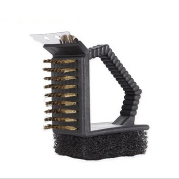 

AISONG multi-function cleaning brush Grill cleaning brushes barbecue tools bbq accessories copper wire brush with plastic handle
