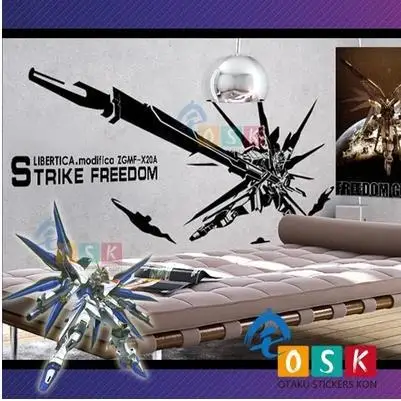 Аниме семена ZGFM-X20A GUNDAM виниловые наклейки на стену Наклейка Декор дома