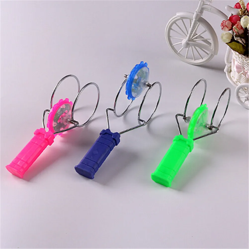

1pc Bauble Colorful Shine LED Spinning Top Magnetic Gyro Wheel Track Toy Kids Gift