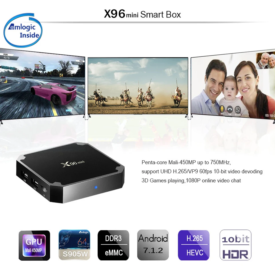 X96 мини Франция IPTV BOX 1 год QHDTV SUBTV IUDTV Android 7,1 X96mini IPTV Немецкий Арабский Италия Португалия Испания Бельгия IPTV Box