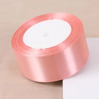 

5 Rolls/Lot 4CM Width Satin Fabric Ribbon Polyester Ribbon Cake Box Packing Wedding Gift Wrap DIY Accessories Festive Home Decor