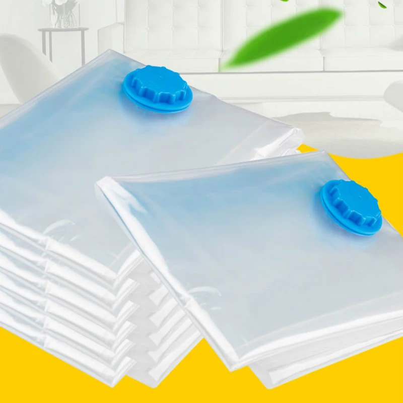 Vacuum Bag Storage Organizer Transparent Border Foldable Extra Large