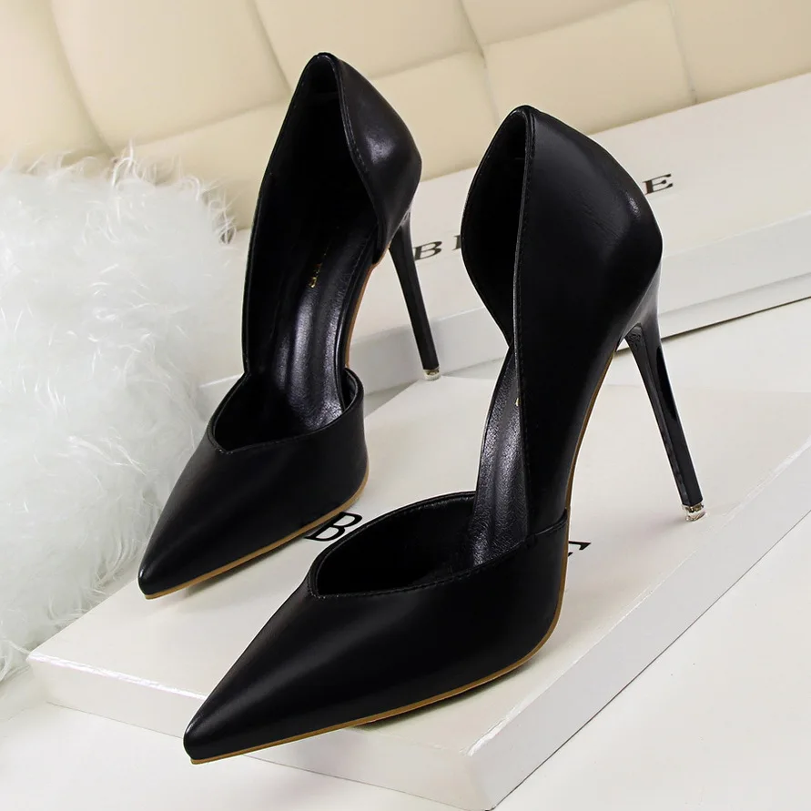 Женские туфли-лодочки; модная обувь на высоком каблуке; цвет черный, розовый, желтый; женская свадебная обувь; женские туфли-лодочки; женская обувь; пикантная обувь на шпильке