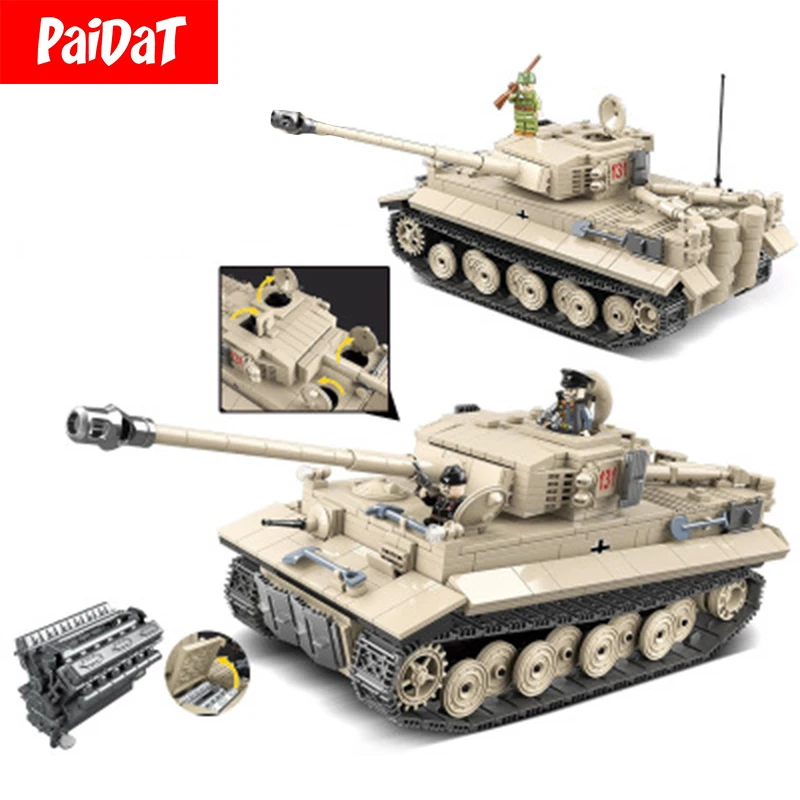 

Building Blocks Kits 100061 100062 100069 100071 World War II WW2 Military Tank Legoing Technic Figure Toys Bricks Children Gift
