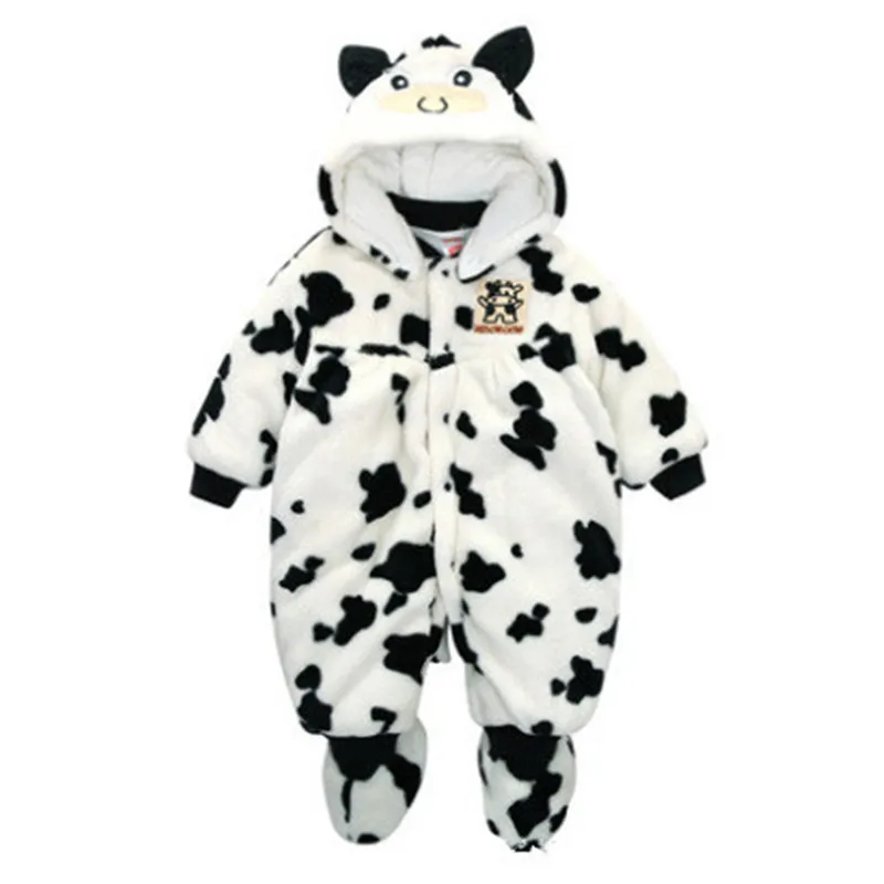 

New 2016 Winter Outfit Baby Romper Suit Thickening Clothes Keep Warm Cotton Coat Winter Jacket Polar Fleece Clothing Jumpsuits